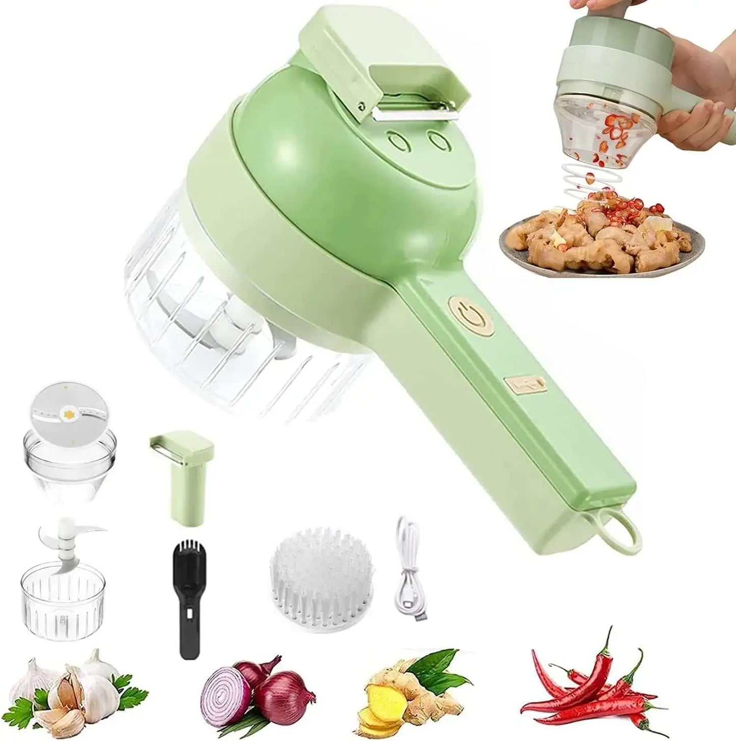 🥬Cortador de Alimentos Eléctrico Portátil