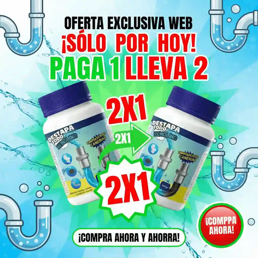 ❌2X1❌POLVO DESTAPA CAÑO | A Dios a Los Malos Olores🚽
