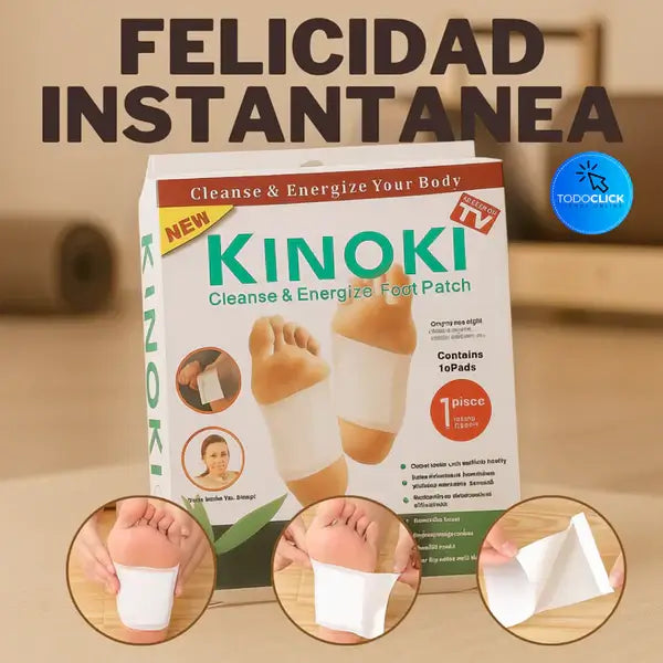 🤹‍♂️PARCHES KINOKIS  PACK DE 10 | PARCHES DESINTOXICANTES👣