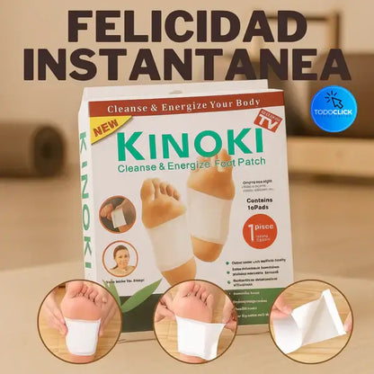 🤹‍♂️PARCHES KINOKIS  PACK DE 10 | PARCHES DESINTOXICANTES👣