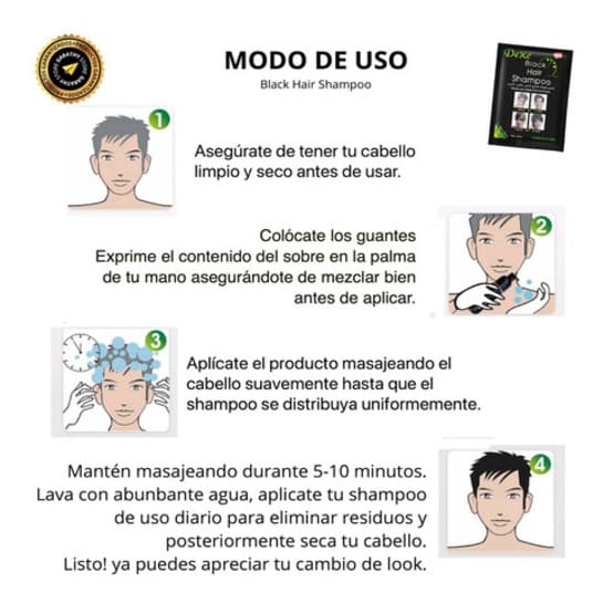 Shampoo Oculta Canas Natural