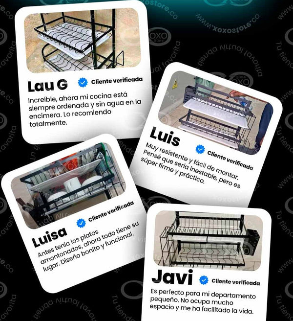 Escurridor de Platos de Dos Niveles